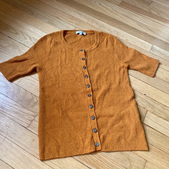 Madewell Tops - Madewell Hester Short-Sleeve Cardigan Sweater